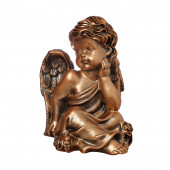 Сувенир Ангел думающий бронза(21) (Гипс)