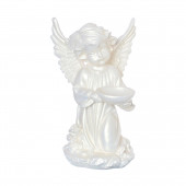 Сувенир Ангел с чашей перламутр(08) (Гипс)