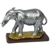 Сувенир гипсовый Слон индийский серебро (Гипс)