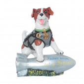 Садовая фигура Собака Патрон на ракете (средний) (Гипс)