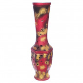Напольная ваза Нирвана, цветная, бордо, резка