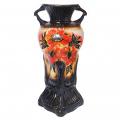 Напольная ваза Аиша с ручкой, цветная, ангоб