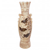 Напольная ваза Флоренция, шамот, резка