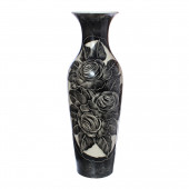 Напольная ваза Амфора, Китай, чёрная