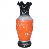 Напольная ваза Алёнка, абстракция, акрил - оранжевая