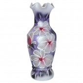 Напольная ваза Алёнка, цветы, камни, акрил - сиреневая