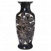 Напольная ваза Белла малая, чёрный Китай