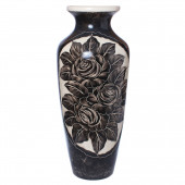 Напольная ваза Виктория, чёрный Китай
