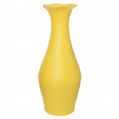 Напольная ваза Ромашка, кожа, желтая