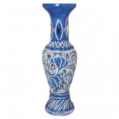 Напольная ваза Алладин, кружева, синяя