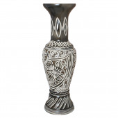 Напольная ваза Алладин, кружева, чёрная