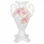 Напольная ваза Версаль, белая, акрил