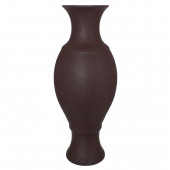Напольная ваза Юлия, кожа, коричневая