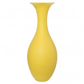 Напольная ваза Мелисса, кожа, жёлтая