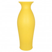 Напольная ваза Эллада, кожа, жёлтая