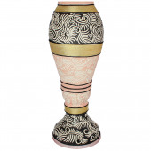 Напольная ваза Акирия, ангоб с камнями