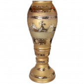 Напольная ваза Акирия, рисовка, золото
