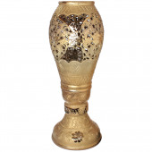 Напольная ваза Акирия, золото, резка