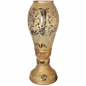 Напольная ваза Акирия, золото, резка