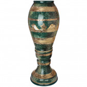 Напольная ваза Акирия, Орнамент, зелёный малахит