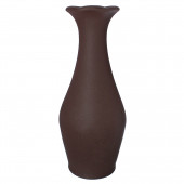 Напольная ваза Ромашка, кожа, коричневая