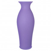 Напольная ваза Эллада, кожа, фиолетовая