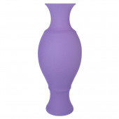 Напольная ваза Юлия, кожа, фиолетовая