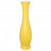 Напольная ваза Грация, кожа, жёлтая