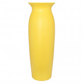 Напольная ваза Луиза, кожа, жёлтая
