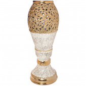 Напольная ваза Акирия, золото-гранит, резка