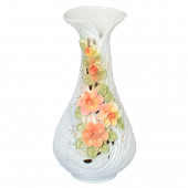 Напольная ваза Каприз, акрил, цветы, лепка