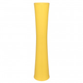 Напольная ваза Труба, муар - жёлтая