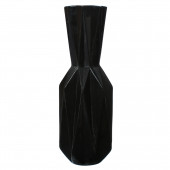 Напольная ваза Кристалл, чёрная, глянец