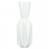 Напольная ваза Кристалл, белая, матовая