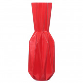 Напольная ваза Кристалл, красная, глянцевая