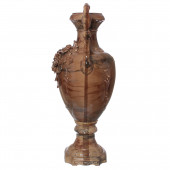 Напольная ваза Флорена, малахит коричневый, лепка