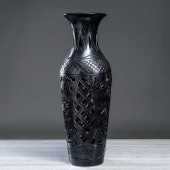 Напольная ваза Амфора, резка черная новая