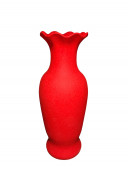 Напольная ваза Елена, красная, шёлк