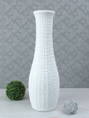 Напольная ваза Крокодил, кожа, белая (цвета в ассортименте)