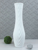 Напольная ваза Мира рельеф, кожа, белая (цвета в ассортименте)