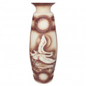 Напольная ваза Есения жемчуг без ручки - лебеди