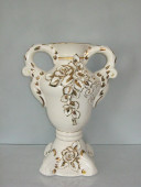 Напольная ваза Дионис белая лепка