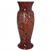Напольная ваза Венеция коричневая резка