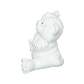 Копилка Кот Гарик, глазурь белая