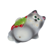 Копилка флок Кот с рыбой