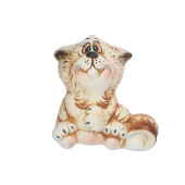Копилка Кот со сметаной, шамот