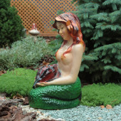 Садовая фигура Русалка, глянец