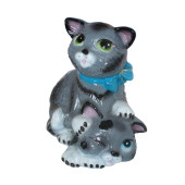 Садовая фигура, Коты-пара с бантом, глянец
