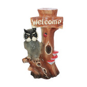 Садовая фигура Сова WELCOME (без фонаря)