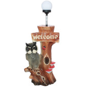 Садовая фигура Сова WELCOME (без фонаря)